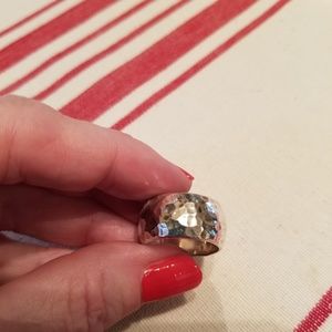 Silpada wide hammered band